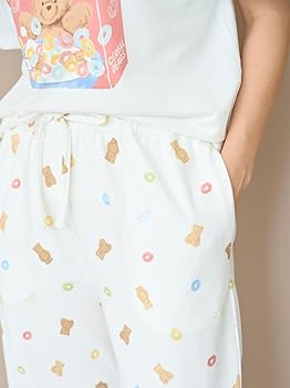 Amazon | [ジェラート ピケ] シリアルベア柄ロングパンツ